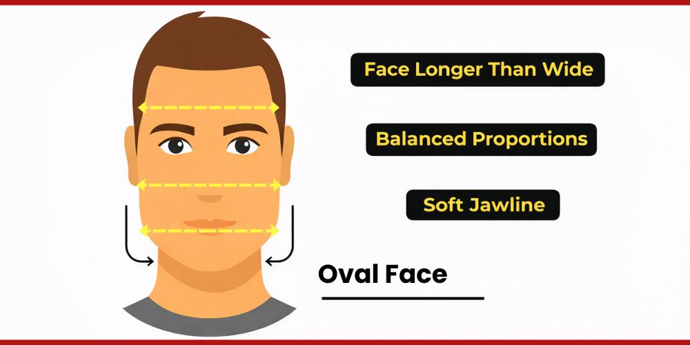 Oval Face Shape Haircuts for Male