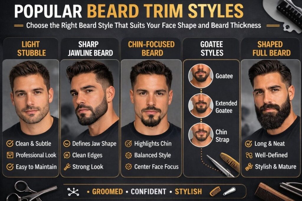 Popular Beard Trim Styles